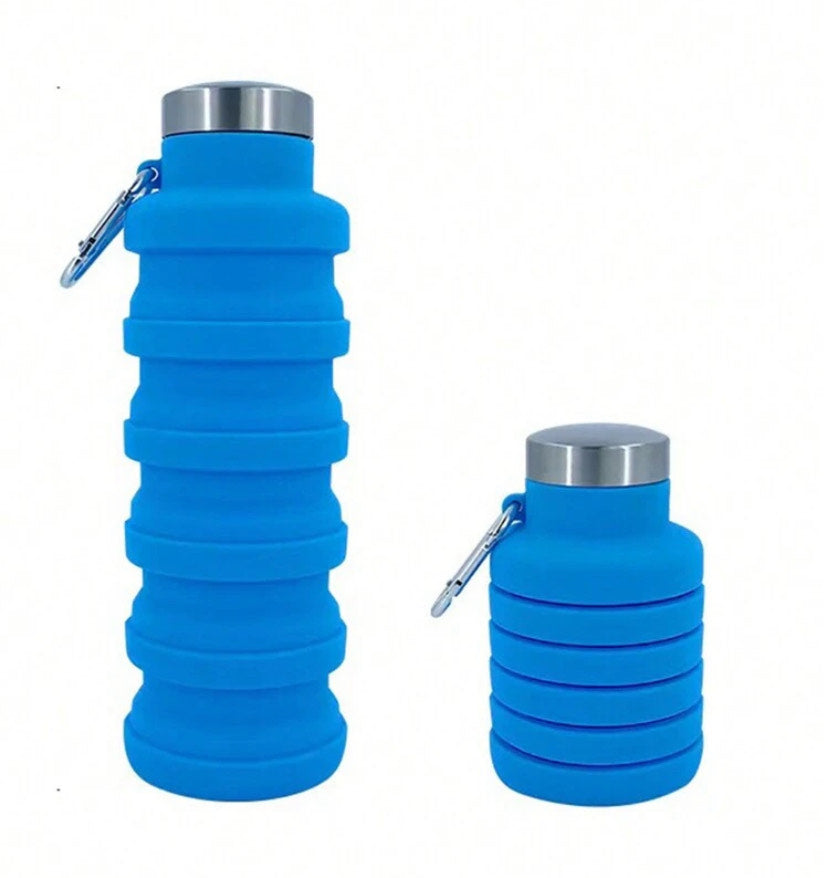 Botella de Agua Plegable de Silicona – Compacta, Ligera y Ecológica