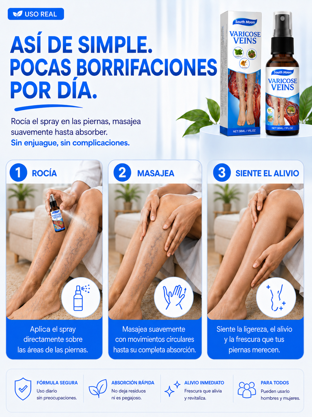 SouthMoon - Spray para varices